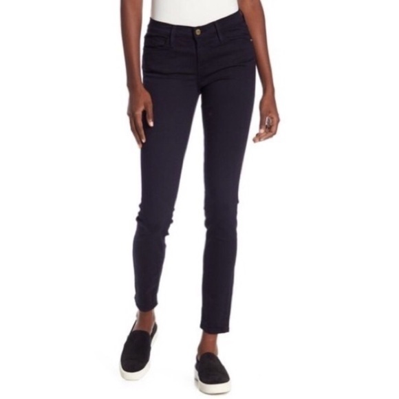 Frame Denim Le Skinny de Jeanne Deep Blue Dive Sz 25 Excellent condition! - Picture 1 of 7